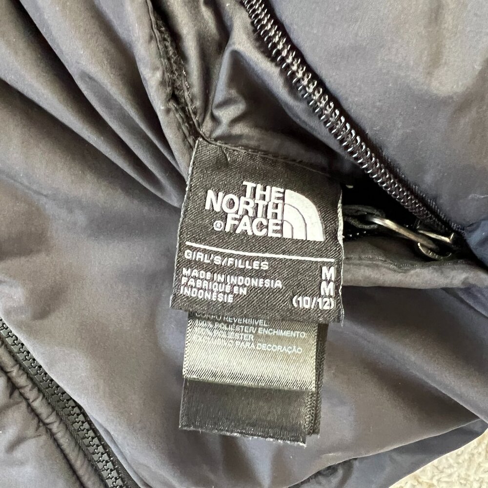 The North Face Reversible Puffer Jacket Black Size M 10/12 - Picture 5 of 7